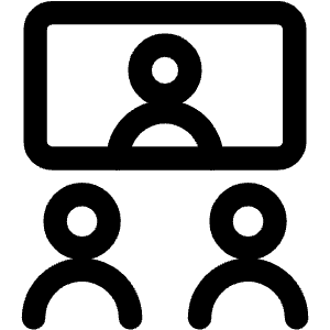 Group Meeting Call Icon from Core Line - Free Set