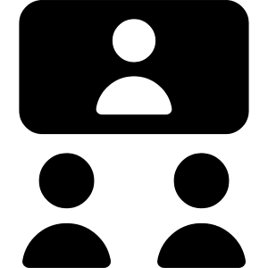 Group Meeting Call Icon from Core Solid - Free Set