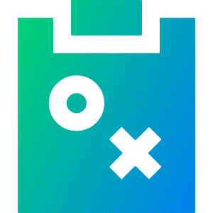 Strategy Tasks Icon from Sharp Gradient- Free Set