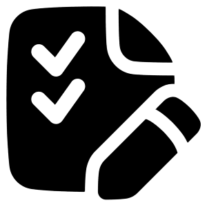 Task List Edit Icon from Plump Solid - Free Set