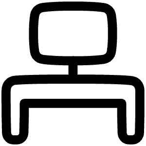 Workspace Desk Icon from Plump Line - Free Set