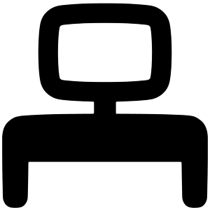 Workspace Desk Icon from Plump Solid - Free Set