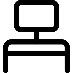 Workspace Desk Icon from Core Line - Free Set