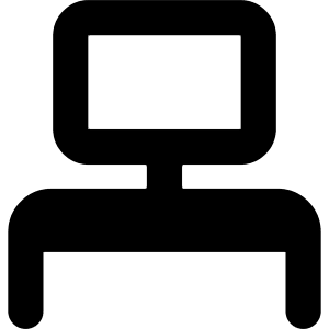 Workspace Desk Icon from Core Solid - Free Set