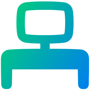 Workspace Desk Icon from Plump Gradient - Free Set