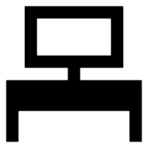 Workspace Desk Icon from Sharp Solid - Free Set