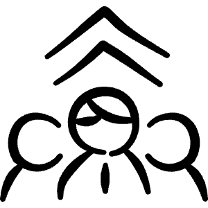 Business Management Team Up Icon from Freehand Line - Free Set