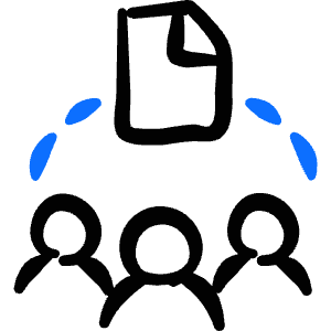Collaboration Meeting Team File Icon from Freehand Duotone - Free Set