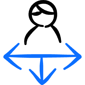 Crm Lead Distribution Icon from Freehand Duotone - Free Set