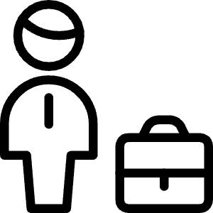 Human Resources Businessman Icon from Ultimate Light - Free Set