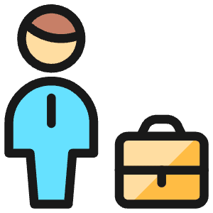 Human Resources Businessman Icon from Ultimate Colors - Free Set