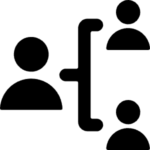 Human Resources Hierarchy 1 Icon from Ultimate Bold - Free Set