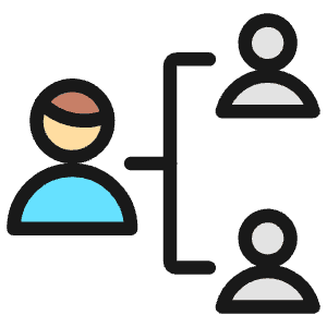 Human Resources Hierarchy Man Icon from Ultimate Colors - Free Set