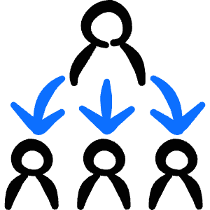 Human Resources Hierarchy Icon from Freehand Duotone - Free Set