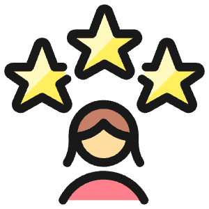 Human Resources Rating Woman Icon from Ultimate Colors - Free Set
