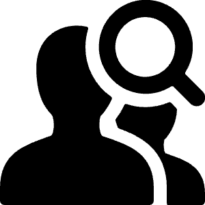 Human Resources Search Employees Icon from Ultimate Bold - Free Set