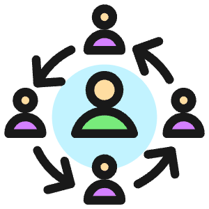 Human Resources Workflow Icon from Ultimate Colors - Free Set