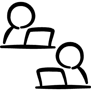 Meeting Co Working 2 Icon from Freehand Line - Free Set