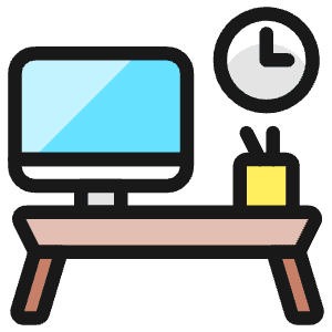 Office Desk 1 Icon from Ultimate Colors - Free Set