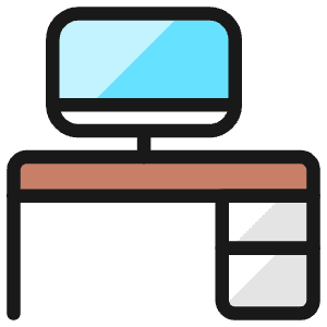 Office Desk 2 Icon from Ultimate Colors - Free Set
