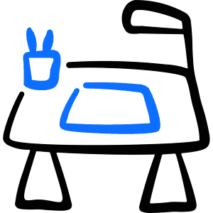 Office Desk Lamp Icon from Freehand Duotone - Free Set