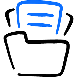 Office Folder Icon from Freehand Duotone - Free Set