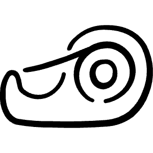 Office Tape 2 Icon from Freehand Line - Free Set