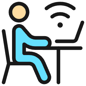 Office Work Wireless Icon from Ultimate Colors - Free Set