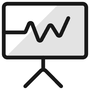 Presentation Board Graph Icon from Ultimate Colors - Free Set