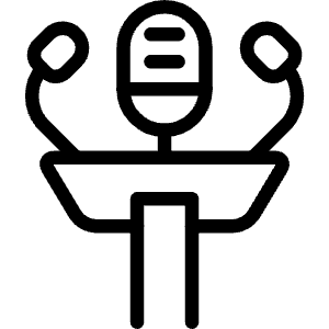 Presentation Microphone 1 Icon from Ultimate Light - Free Set