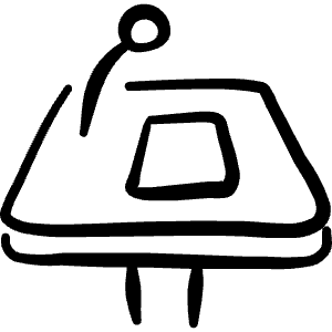 Presentation Podium Notes Icon from Freehand Line - Free Set