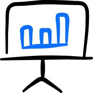 Presentation Projector Screen Bars Icon from Freehand Duotone - Free Set