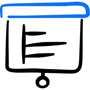 Presentation Projector Screen Budget Analytics Icon from Freehand Duotone - Free Set