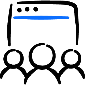 Presentation Screen Icon from Freehand Duotone - Free Set