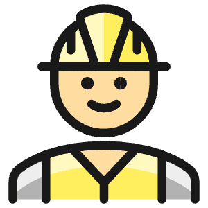 Professions Man Construction 2 Icon from Ultimate Colors - Free Set