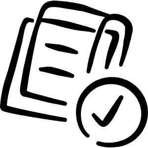 Task List Clipboard Check Icon from Freehand Line - Free Set