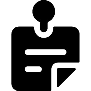 Task List Pin Icon from Ultimate Bold - Free Set