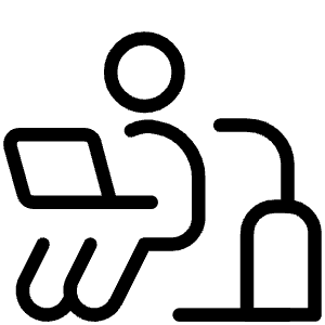 Work From Home User Sofa Icon from Ultimate Light - Free Set