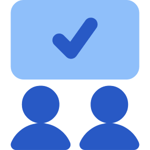Group Meeting Approval Icon from Core Flat Set