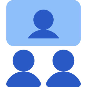 Group Meeting Call Icon from Core Flat Set
