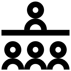 Manager Meeting Icon from Atlas Line Set