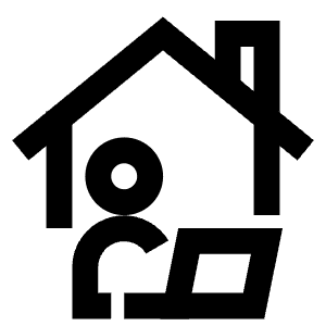 Remote Home Working Icon from Atlas Line Set