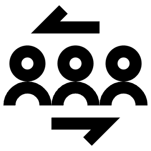 Transfer Arrows Left Right Group Icon from Atlas Line Set