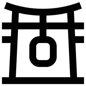 Asia Gate Icon from Atlas Line Set