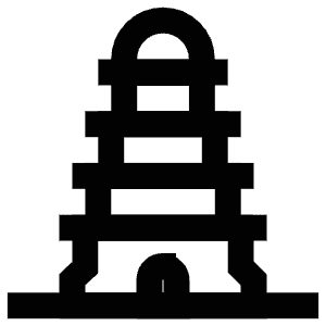 Indonesia Building Icon from Atlas Line Set