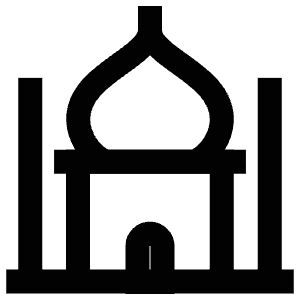 Taj Mahal Icon from Atlas Line Set