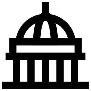 White House Icon from Atlas Line Set