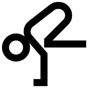 Crane Pose Icon from Atlas Line Set