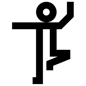 Extended Stand Pose Icon from Atlas Line Set