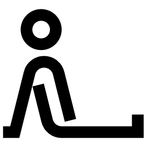 Leg Stretch Sitting Pose Icon from Atlas Line Set